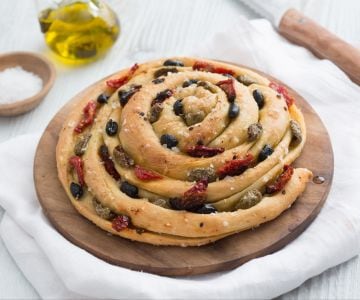 Gerolltes Focaccia