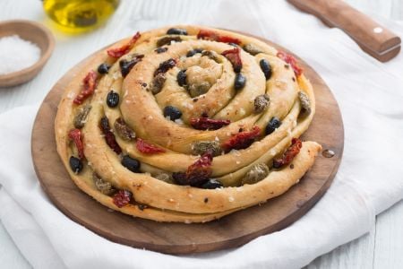 Gerolltes Focaccia