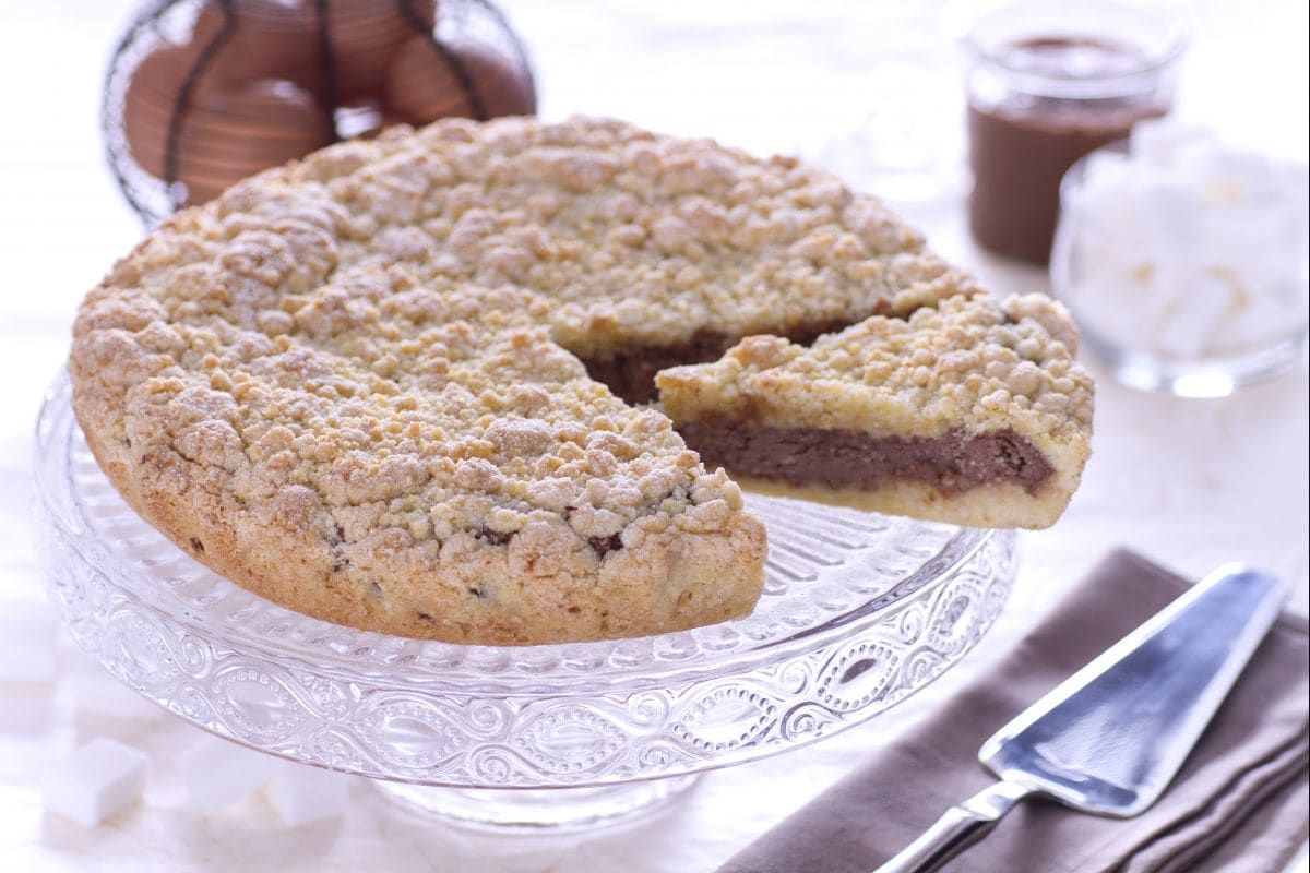 Bröselkuchen mit Nutella