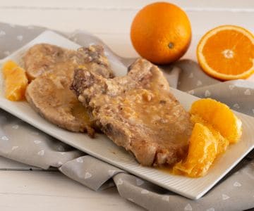 Koteletts in Orangensauce