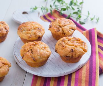Herzhafte Muffins ohne Ei